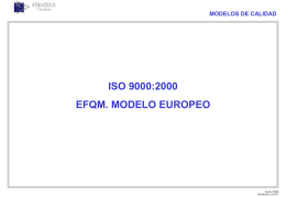 MODELOS DE CALIDAD EMPLEADOS ISO 9001