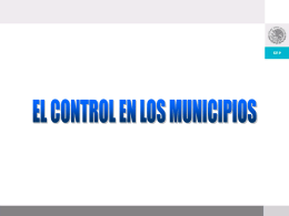 Control en los Municipios