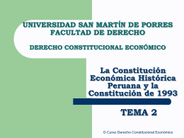 constitución de 1993 - Facultad de Derecho