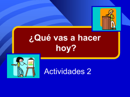 Vocabulario - Actividades 2