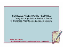 Los derechos del niño con discapacidad y su familia