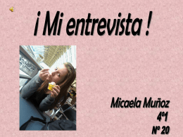 Mi entrevista