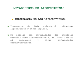 metabolismo de lipoproteínas