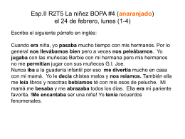 Esp.II R2T6 La niñez BOPA #4 (rojo) el 6/7 de