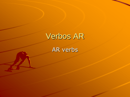 Verbos AR