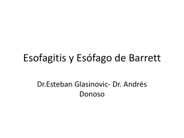 Esofagitis y Esófago de Barrett
