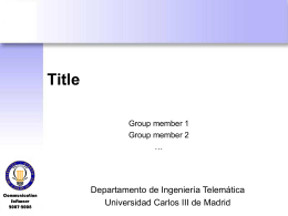Template for the Web technologies presentations