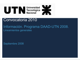 Info Rectorado - Universidad Tecnológica Nacional