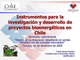 Instrumentos para la investigacion y desarrollo de proyectos