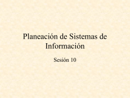 Planeación de Sistemas de Información