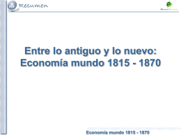 Economía mundo 1815