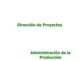 Dirección de Proyectos