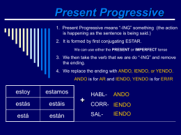 Present Progressive