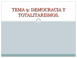 TEMA 9. Totalitarismos - Sociales en el Torre del Rey.