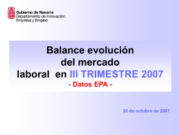 Balance evolución del mercado laboral en 2006 - Datos EPA -