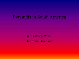 Pyramids in South America