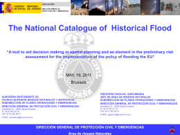 The National Catalogue of Historical Flood