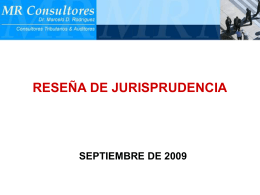 Jurisprudencia Actualizada Septiembre 2009