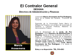 Diapositiva 1 - Contraloría General de la República