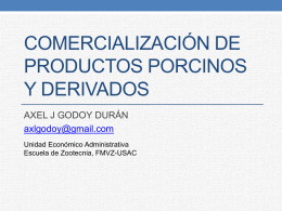 comercialización de productos porcinos y derivados