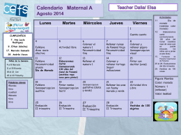 CALENDARIO DE JULIO