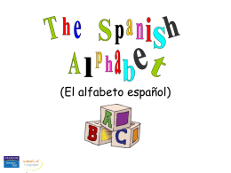 The Spanish alphabet