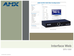SPX-1000 Interface