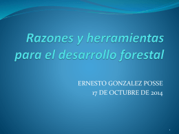 González Posse, Ernesto: Razones y herramientas para el