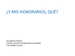 honorarios - Ilustre Colegio de Abogados de Madrid