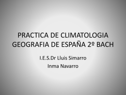 practica de climatologia geografia de españa 2º bach