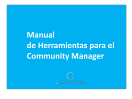 Manual de Herramientas para el Community Manager Smétrica
