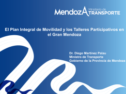 Plan Integral de Movilidad Sustentable del Gran Mendoza 2030