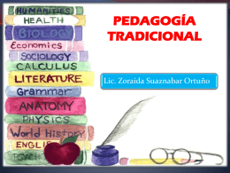 pedagogía tradicional