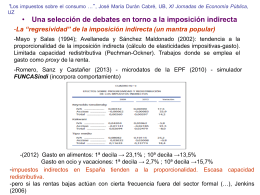 Los impuestos sobre el consumo en el sistema