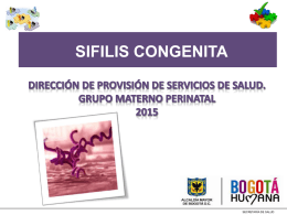 Presetnación Sifilis - Secretaría Distrital de Salud