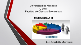 Encuentro 2 de Mercadeo II - Profesora Scarleth Martínez