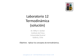 Laboratorio 12 Termodinámica (solución)