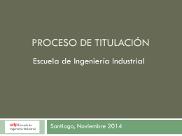 Modalidades de Titulación
