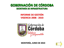 Presentación Asamblea - Gobernación de Córdoba