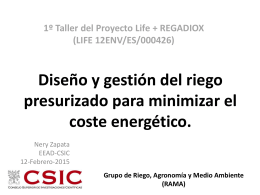 Agua y energía en el regadío - Life