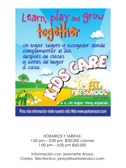 Kids Care - San Lorenzo School