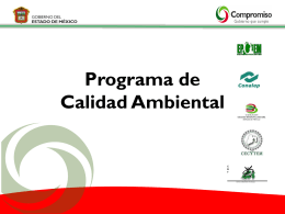 PROGRAMA DE CALIDAD AMBIENTAL