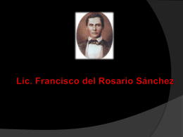 Lic. Francisco del Rosario Sánchez