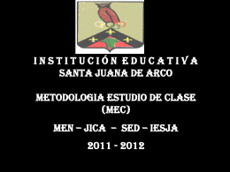 ESTUDIO DE CLASE 2011