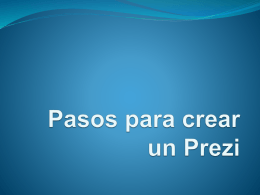Pasos para crear un Prezi
