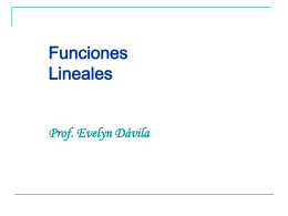Funciones lineales