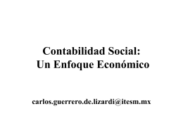 Contabilidad Social: Un Enfoque Económico