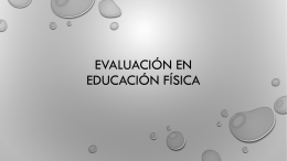 Evaluación EN EducacióN FÍSICA