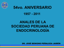 Anales SPE 1957-2011 - Sociedad Peruana de Endocrinologia