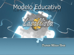 Acción Educativa Modelo Educativo Lasallista